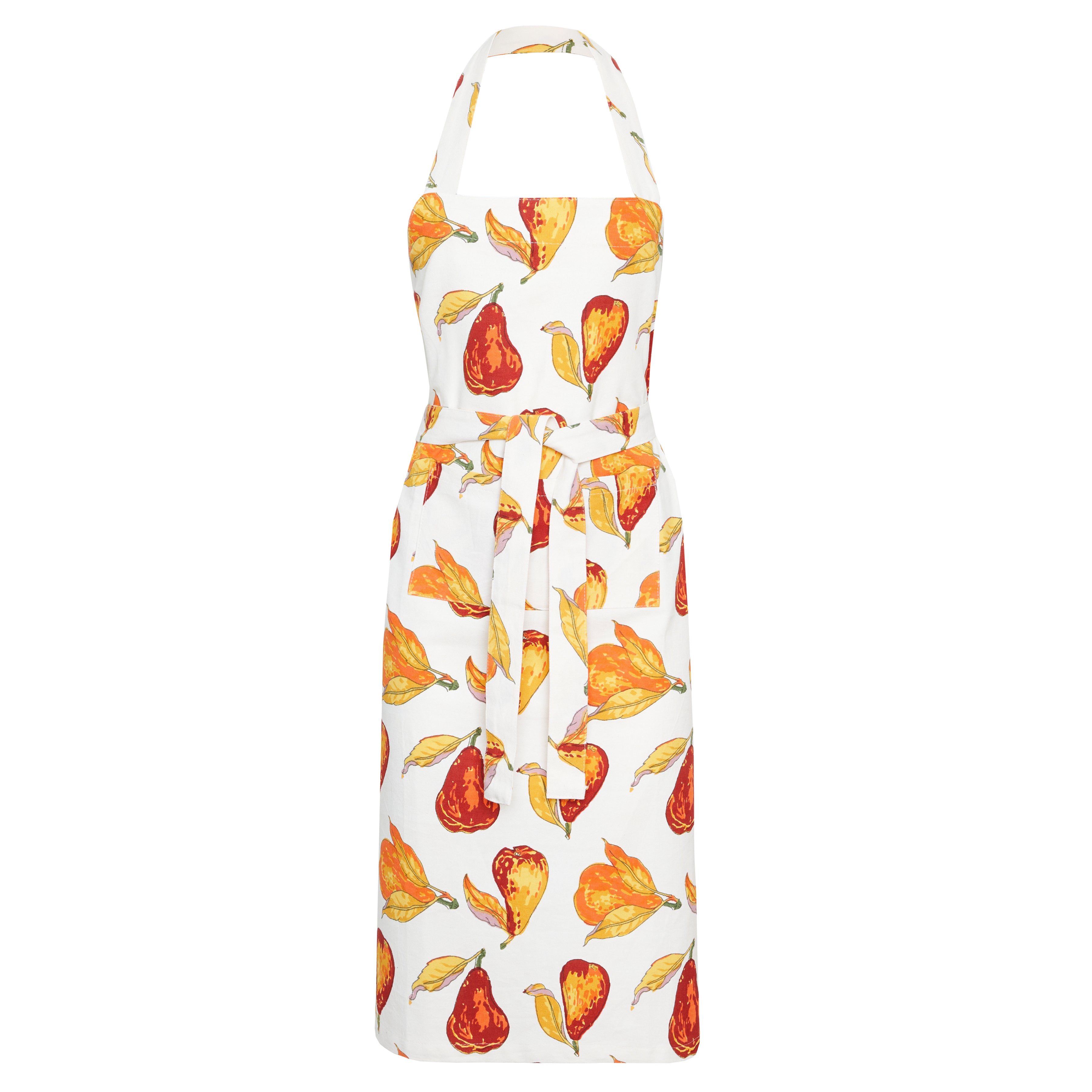 Orchard Pear Apron in Burgundy