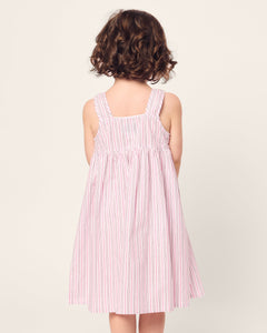 Girl’s Twill Charlotte Nightgown in Blush Boulevard