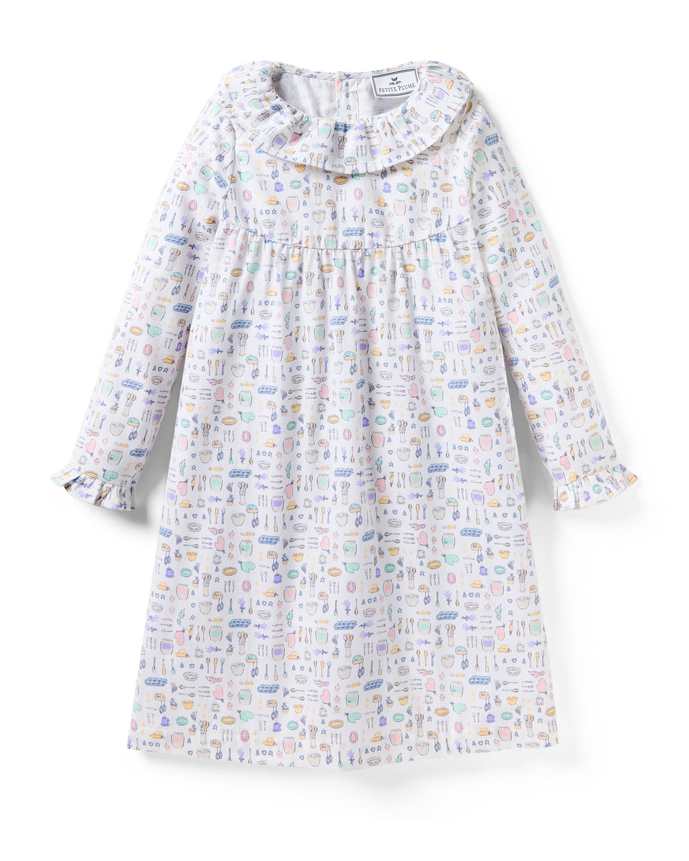 Kid’s Twill Scarlett Nightgown in Baking Spirits Bright