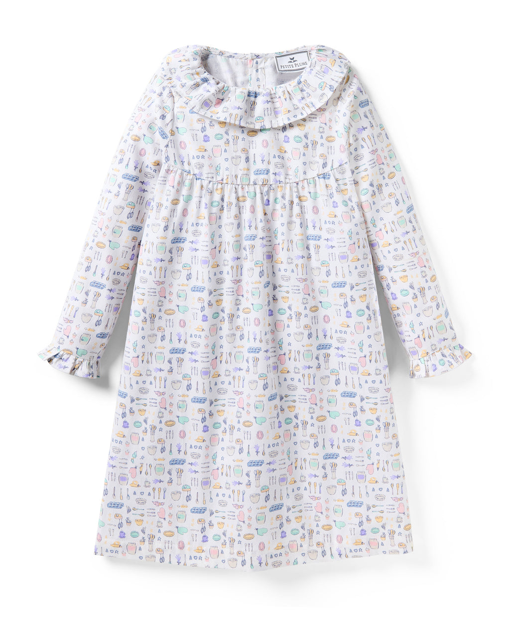Kid’s Twill Scarlett Nightgown in Baking Spirits Bright