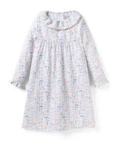 Kid's Twill Scarlett Nightgown in Baking Spirits Bright
