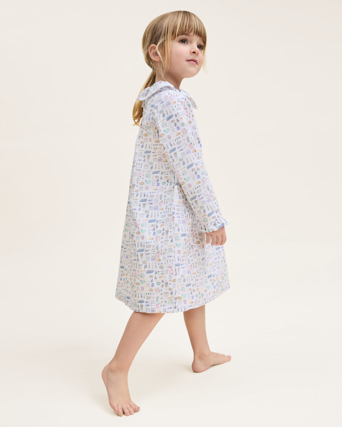 Kid's Twill Scarlett Nightgown in Baking Spirits Bright