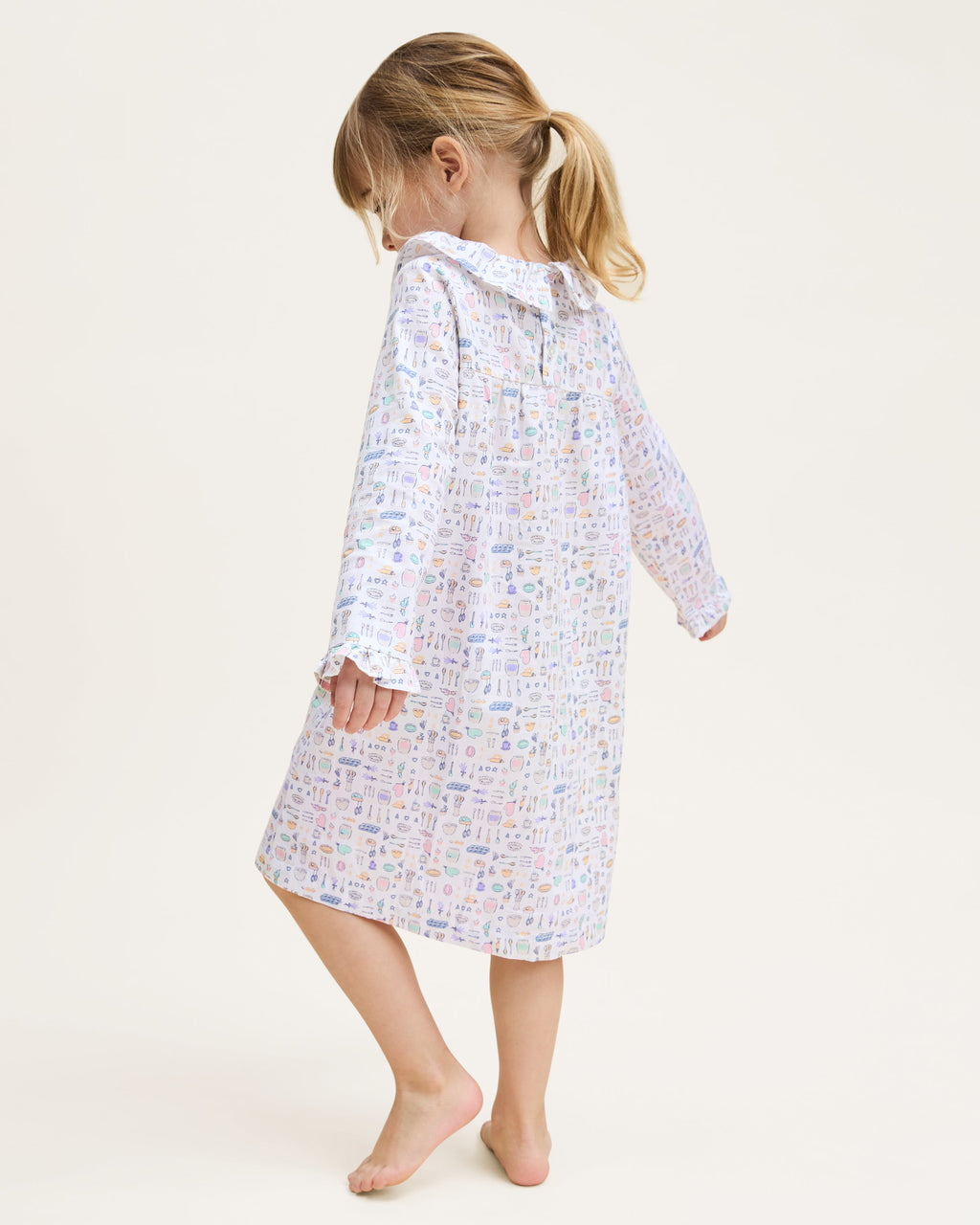 Kid’s Twill Scarlett Nightgown in Baking Spirits Bright