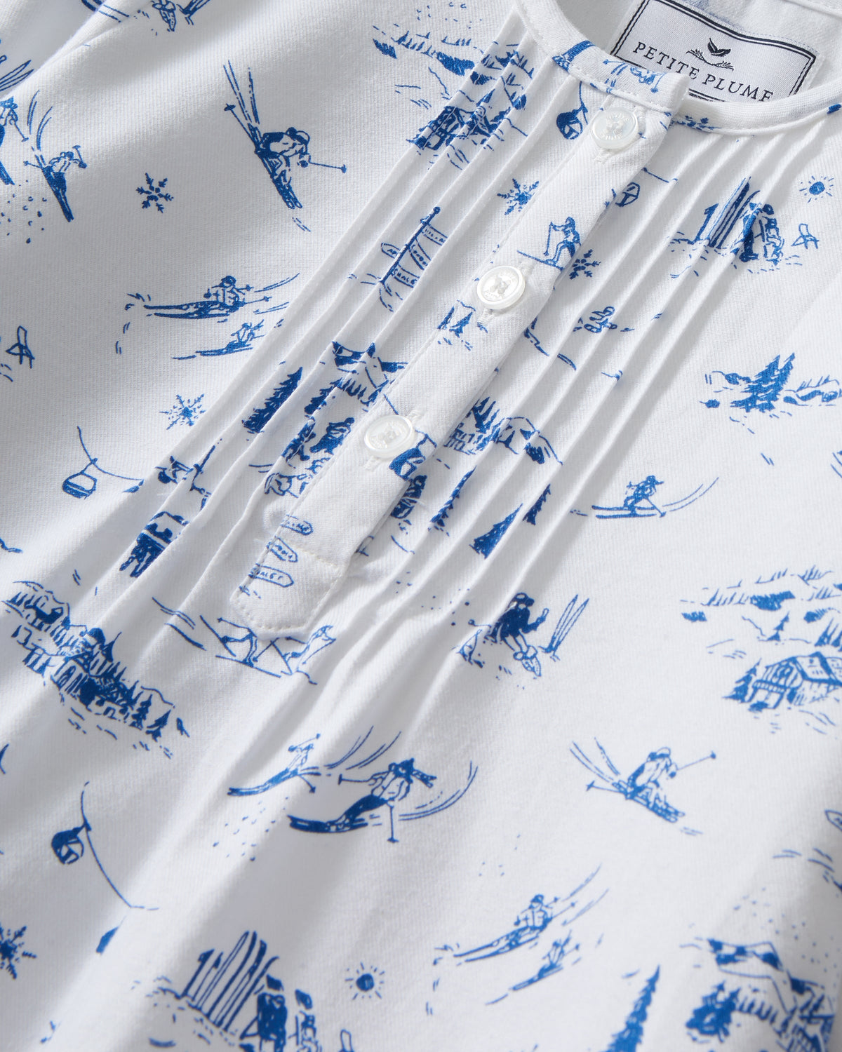 Girl’s Twill Beatrice Nightgown in Chalet Toile