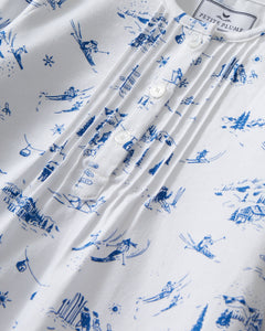 Girl’s Twill Beatrice Nightgown in Chalet Toile