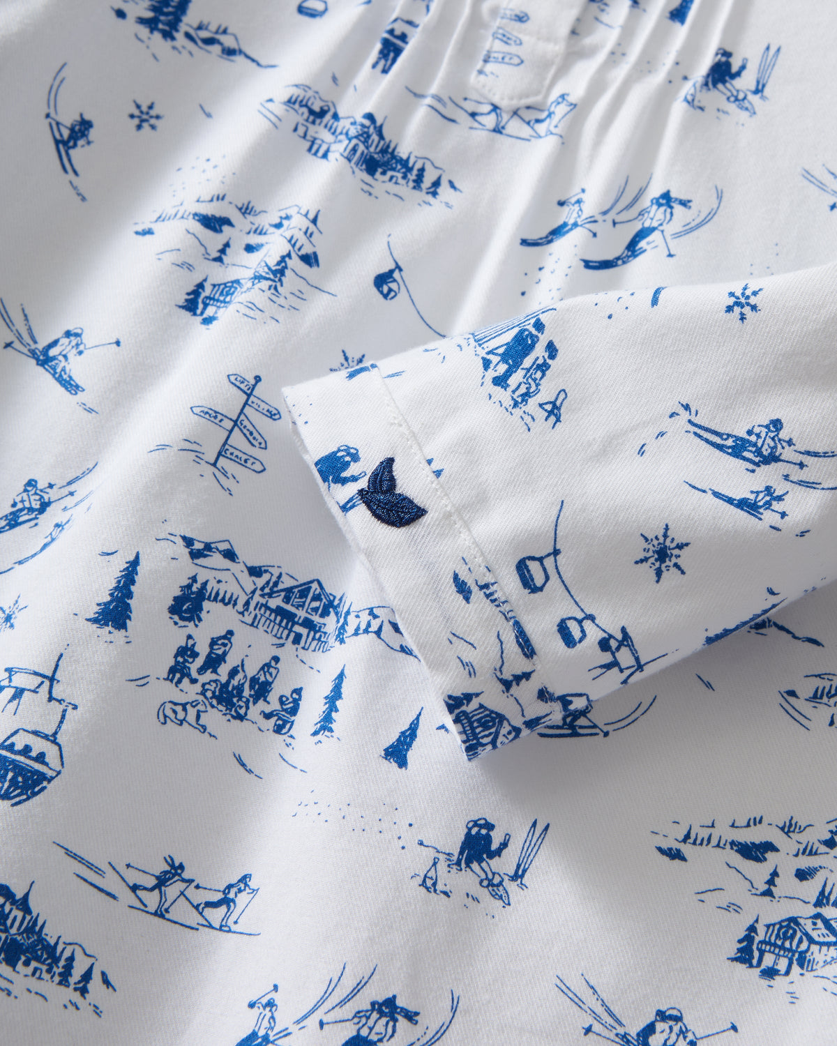 Girl’s Twill Beatrice Nightgown in Chalet Toile