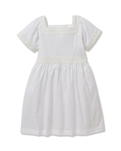 Girl's Twill Juliette Nightgown in White