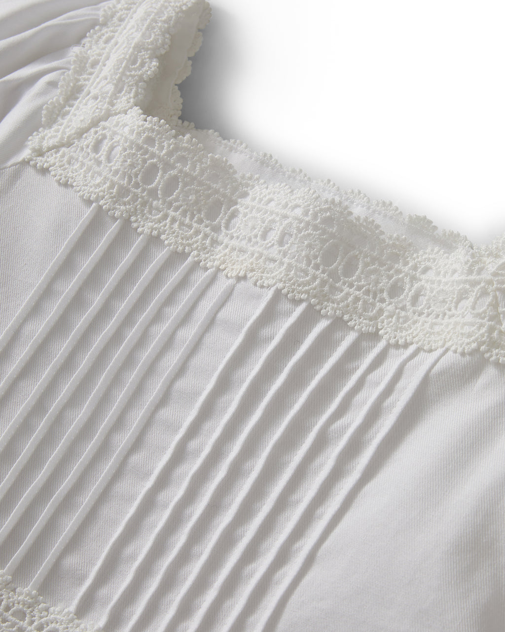 Girl's Twill Juliette Nightgown in White