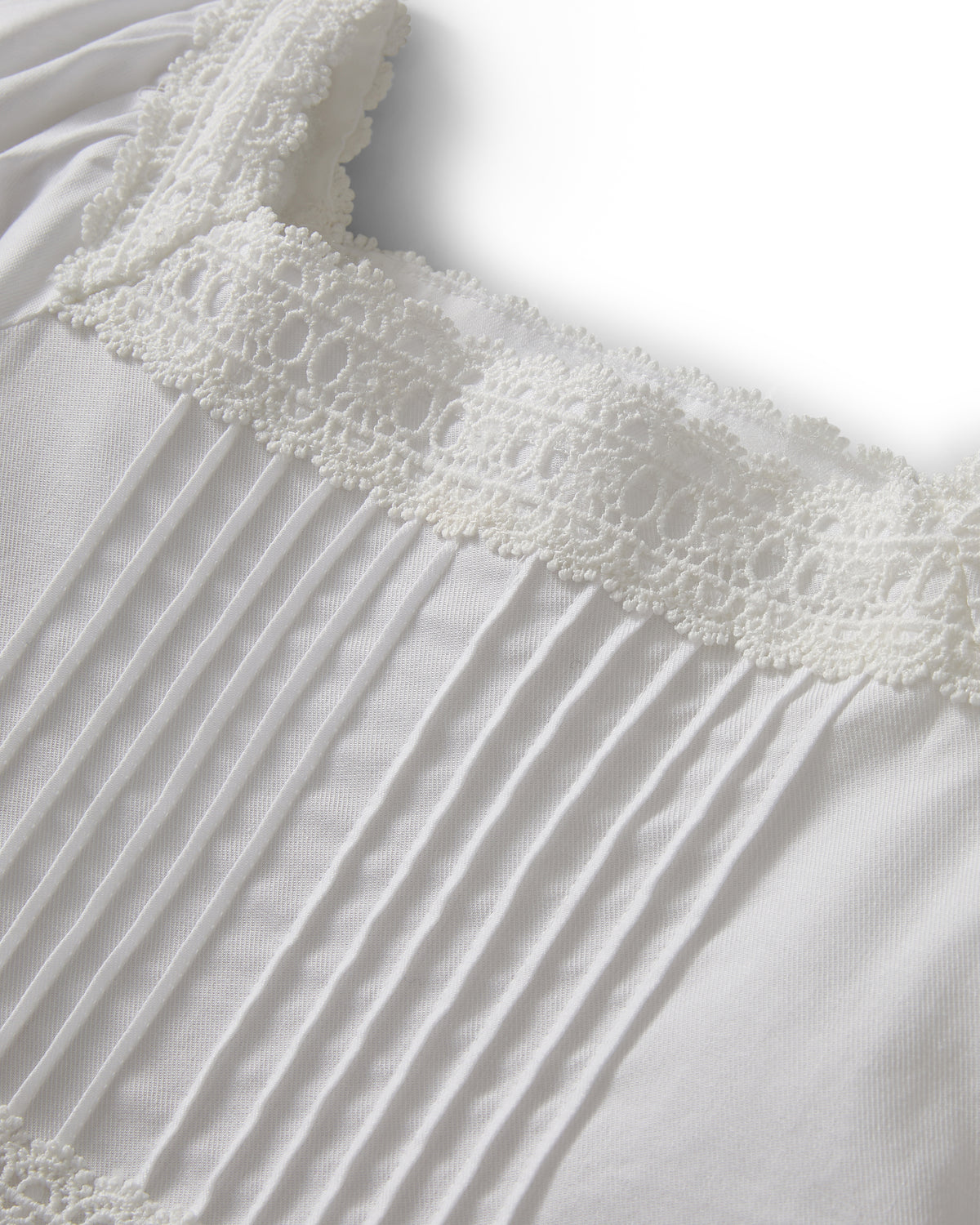 Girl's Twill Juliette Nightgown in White