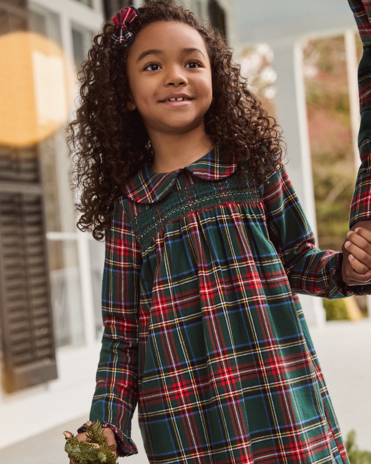 Girl's Brushed Twill Eloise Nightgown in Kensington Tartan