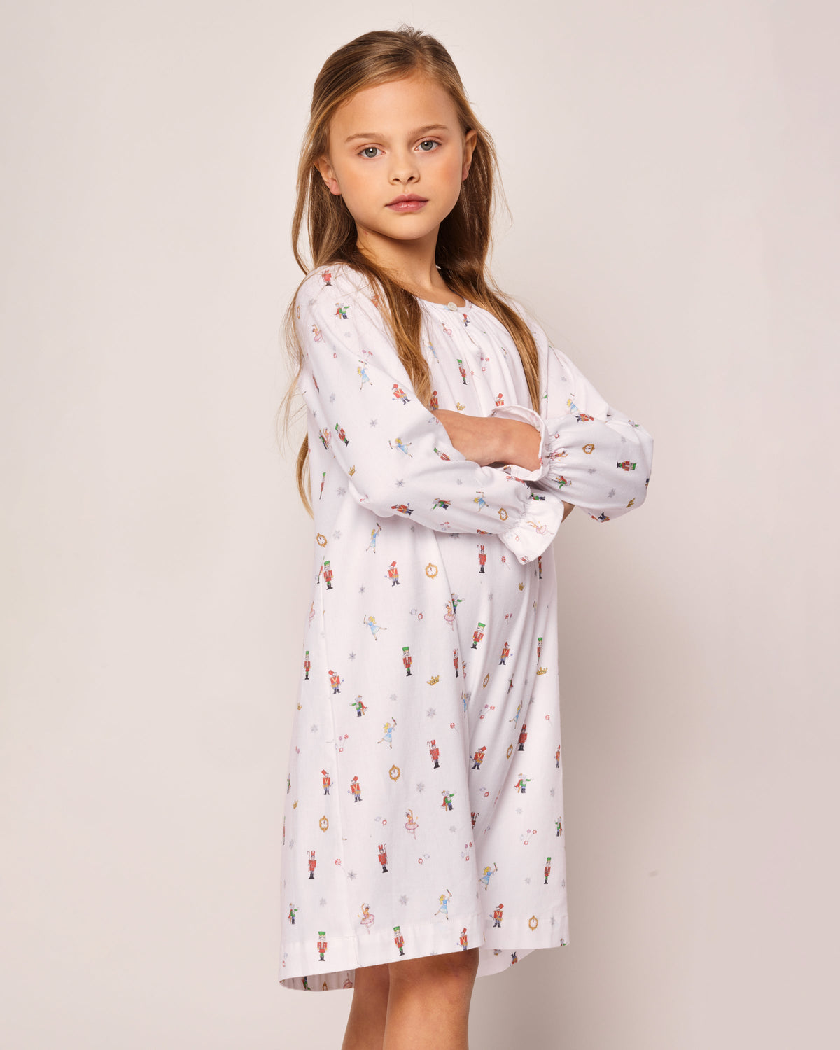 Girl's Twill Delphine Nightgown in A Night at the Nutcracker