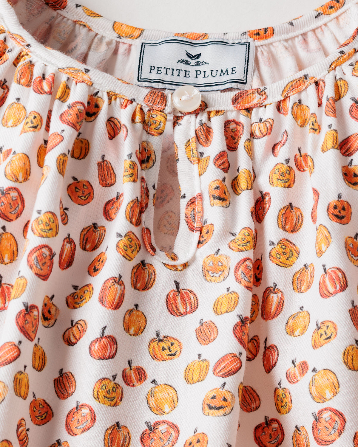 Girl’s Delphine Nightgown in Pumpkin Patch