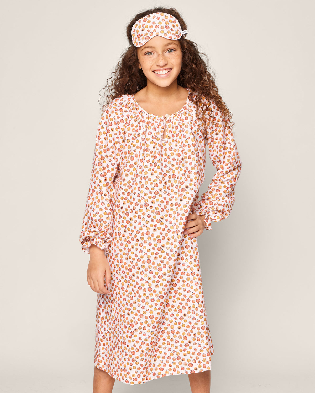 Girl’s Delphine Nightgown in Pumpkin Patch