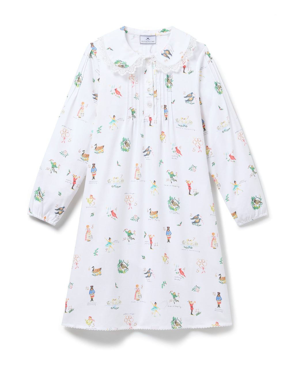 Girl’s Twill Lola Nightgown in 12 Days of Christmas