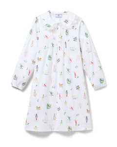Girl's Twill Lola Nightgown in 12 Days of Christmas