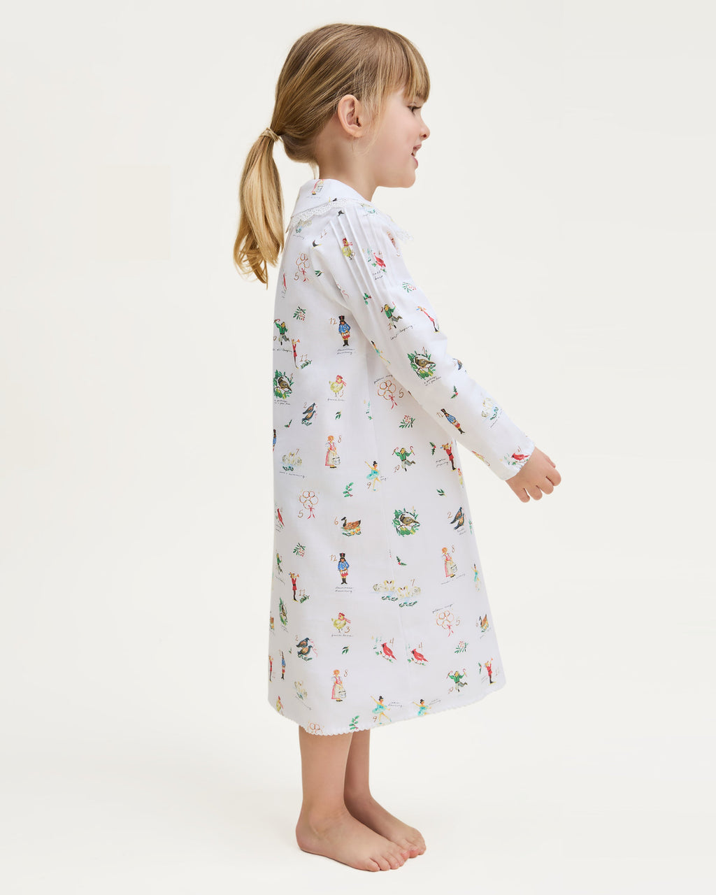Girl’s Twill Lola Nightgown in 12 Days of Christmas