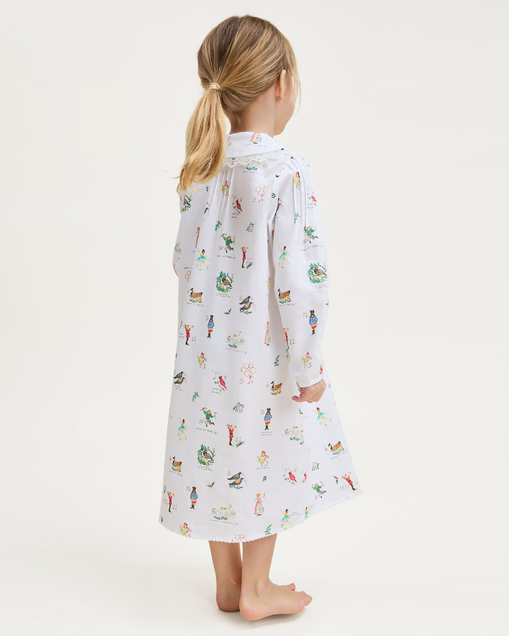 Girl’s Twill Lola Nightgown in 12 Days of Christmas