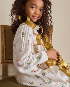 Girl's Twill Lola Nightgown in 12 Days of Christmas