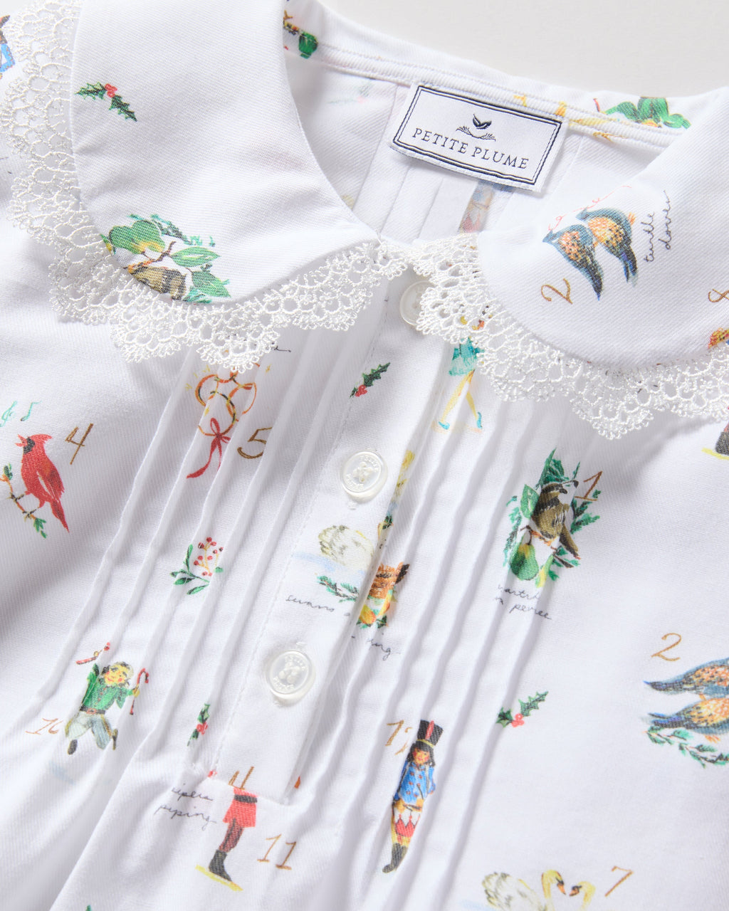 Girl’s Twill Lola Nightgown in 12 Days of Christmas