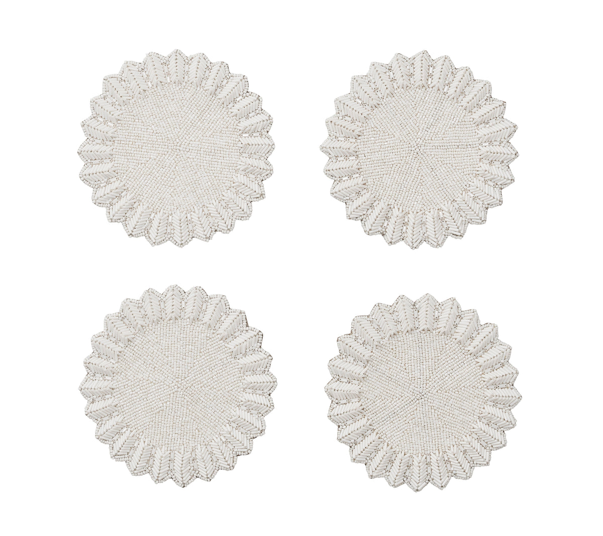 Lumina Coasters in White, Set of 4
