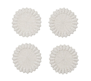 Lumina Coasters in White, Set of 4