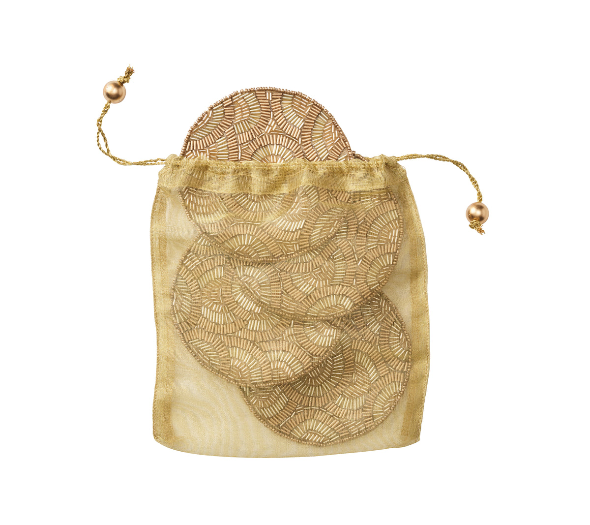 Lune Coaster in Gold, Set of 4