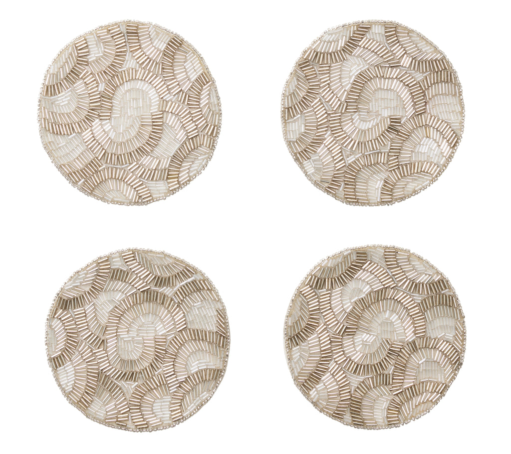 Lune Coaster in Silver, Set of 4