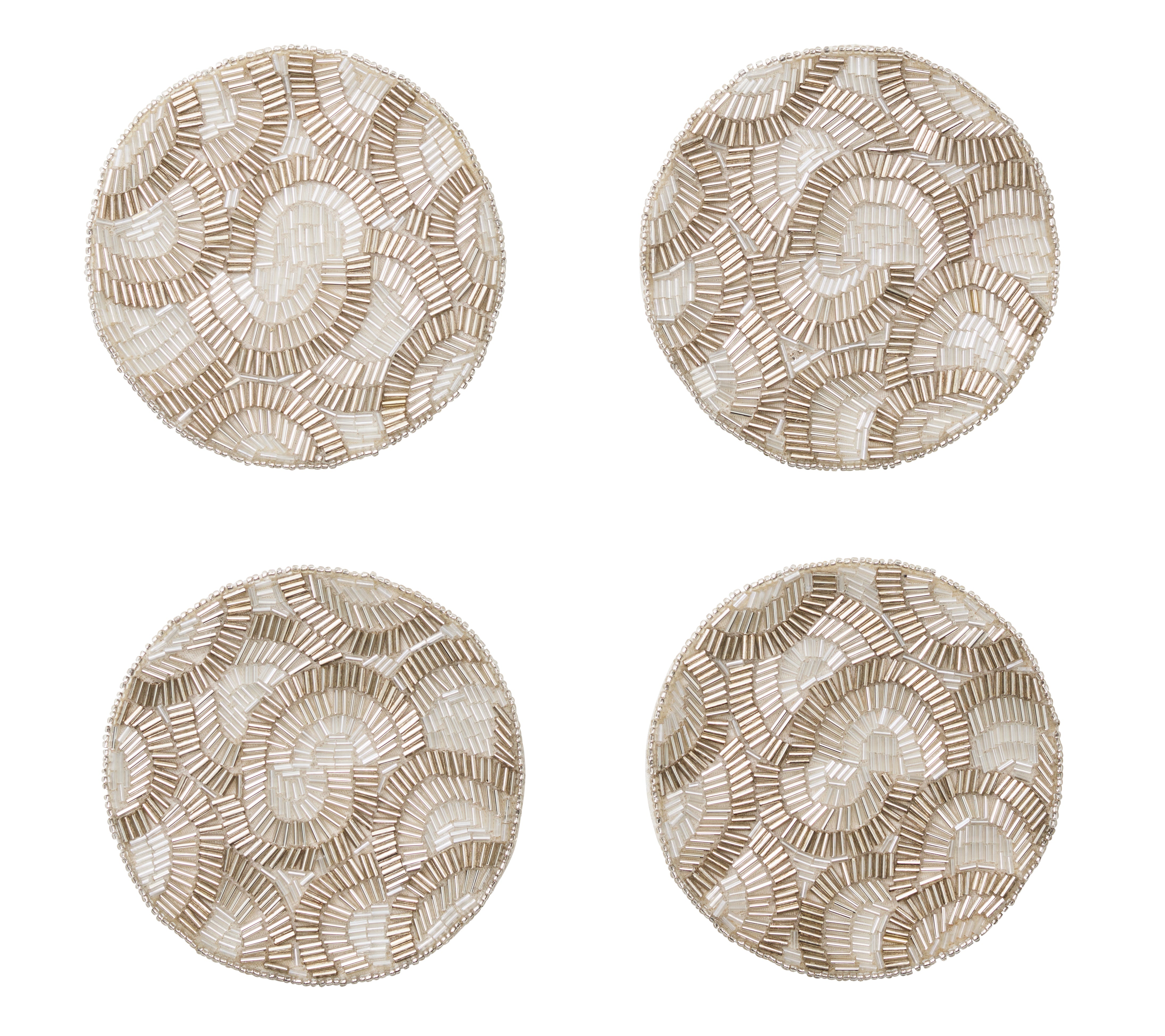 Lune Coaster in Silver, Set of 4