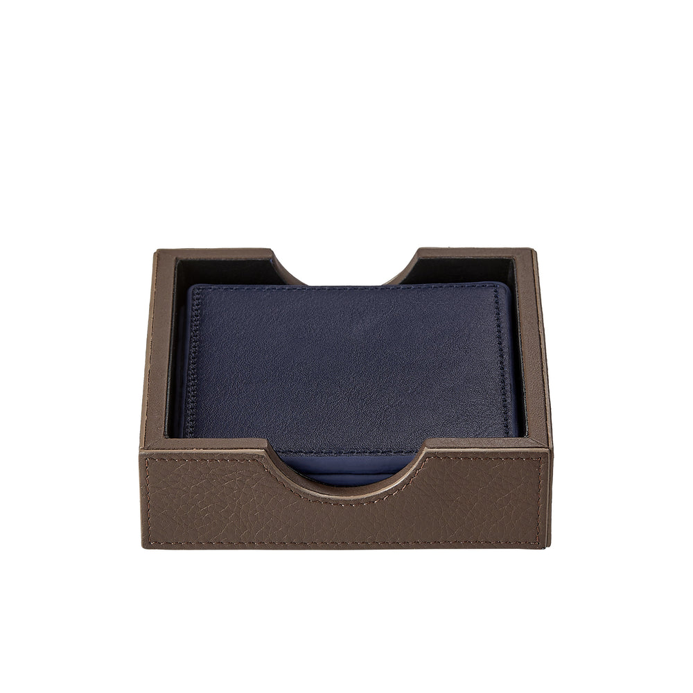 Square Coaster Set in Blue