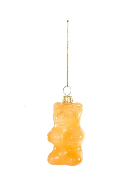 Jumbo Gummy Bear Ornament in Orange