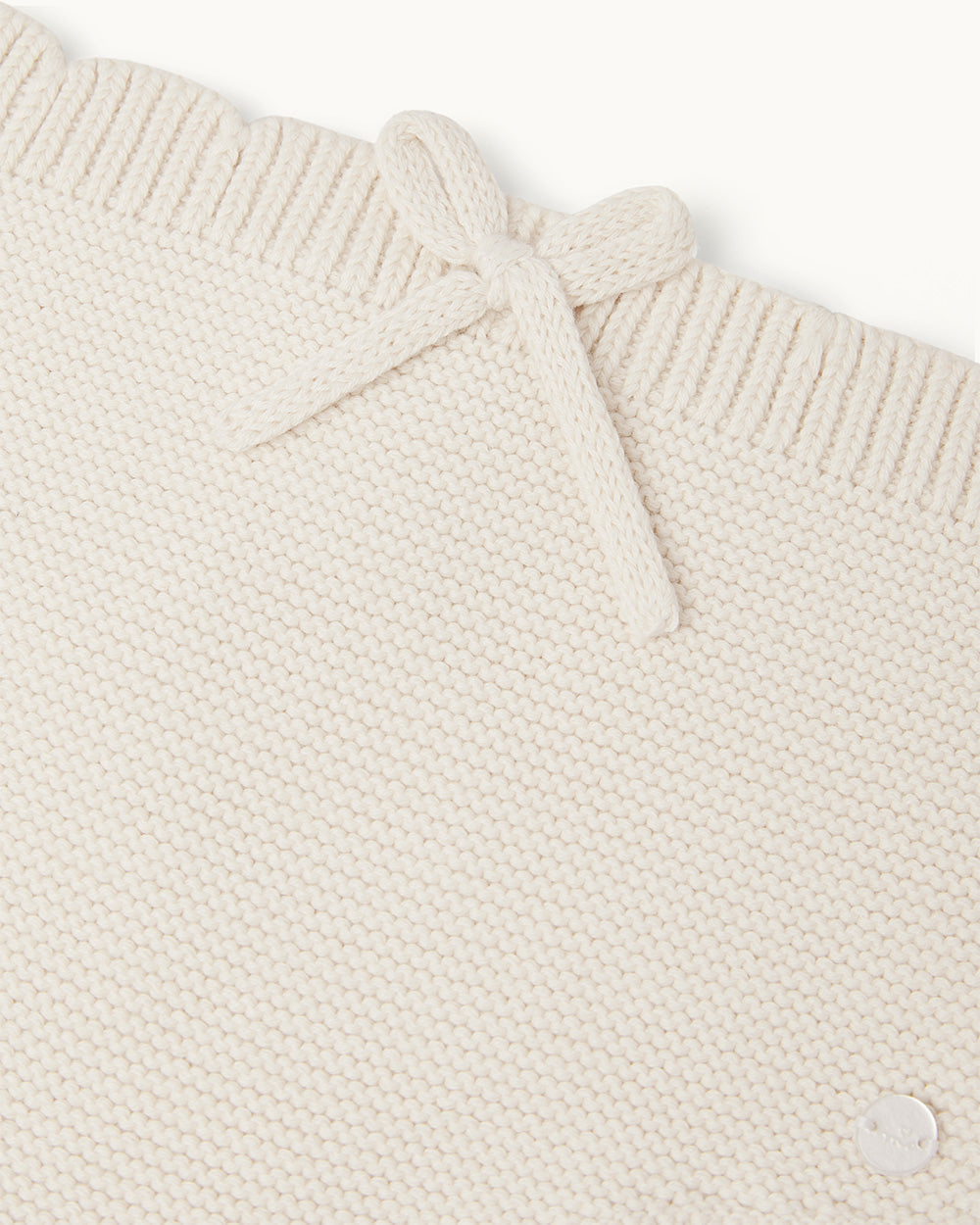 Coen Cotton Baby Trouser in Milky White