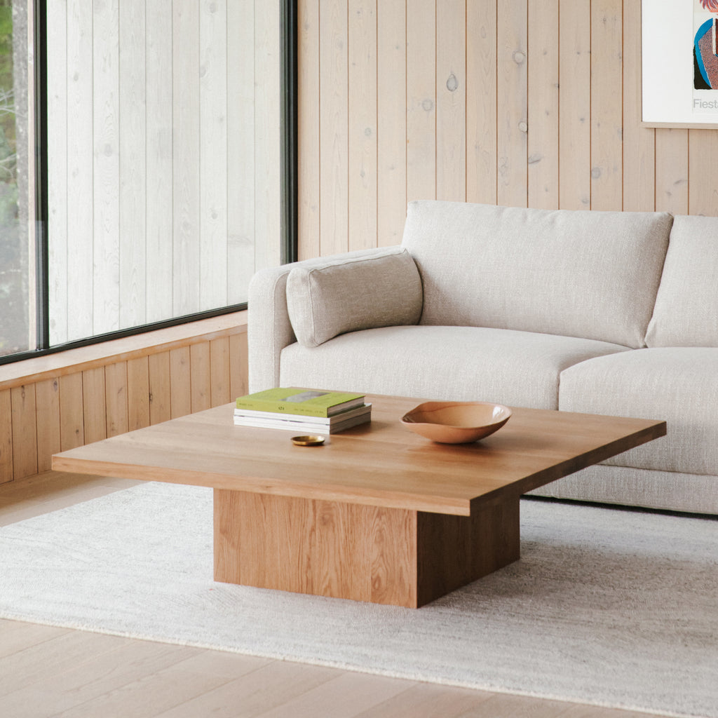 All We Need Coffee Table Square, Brushed Oak - Sundays Company