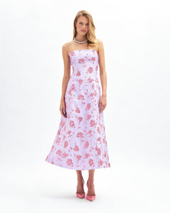 Colette Dress in Lilac Multi