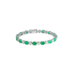 Ryka Emerald and Diamond Bracelet