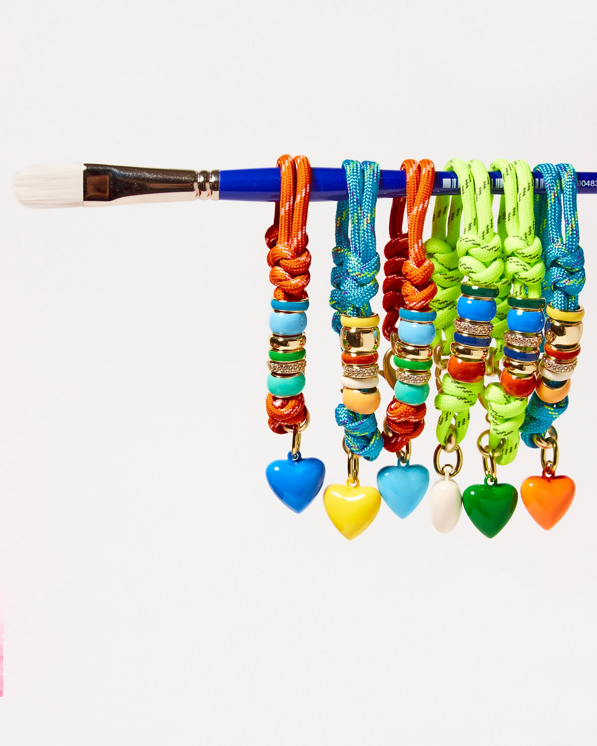 The Super Size Happy Cord Bracelet in Green