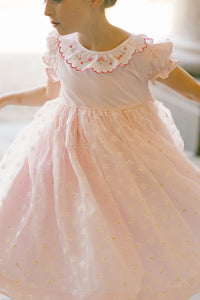 Cordelia Pink Sleeveless Empire Dress