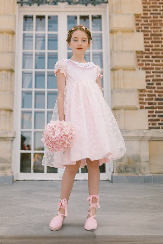 Cordelia Pink Sleeveless Empire Dress