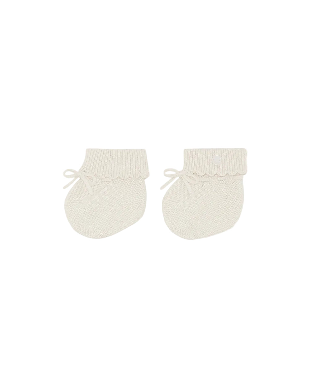 Cordell Cotton Booties in Milky White