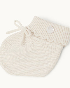 Cordell Cotton Booties in Milky White