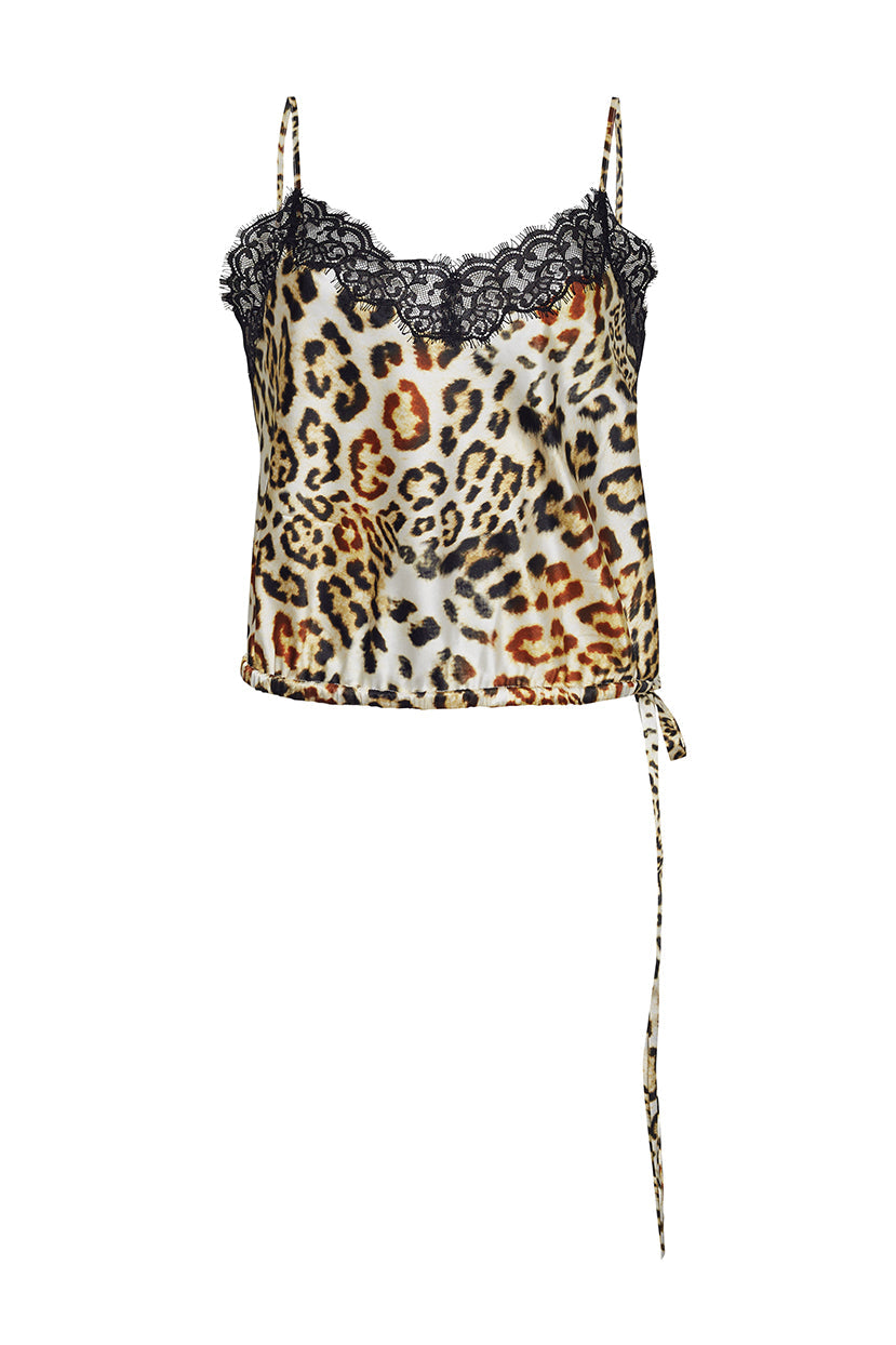 Cordoba Lace Top in Cheetah Natural