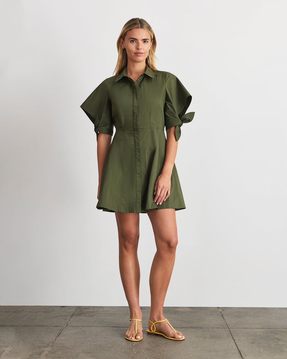 Corinna Dress in Army