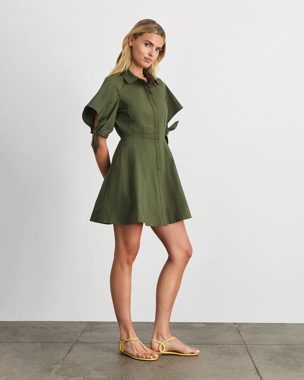 Corinna Dress in Army