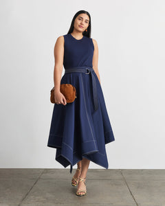 Cornelia Dress in Maritime Blue