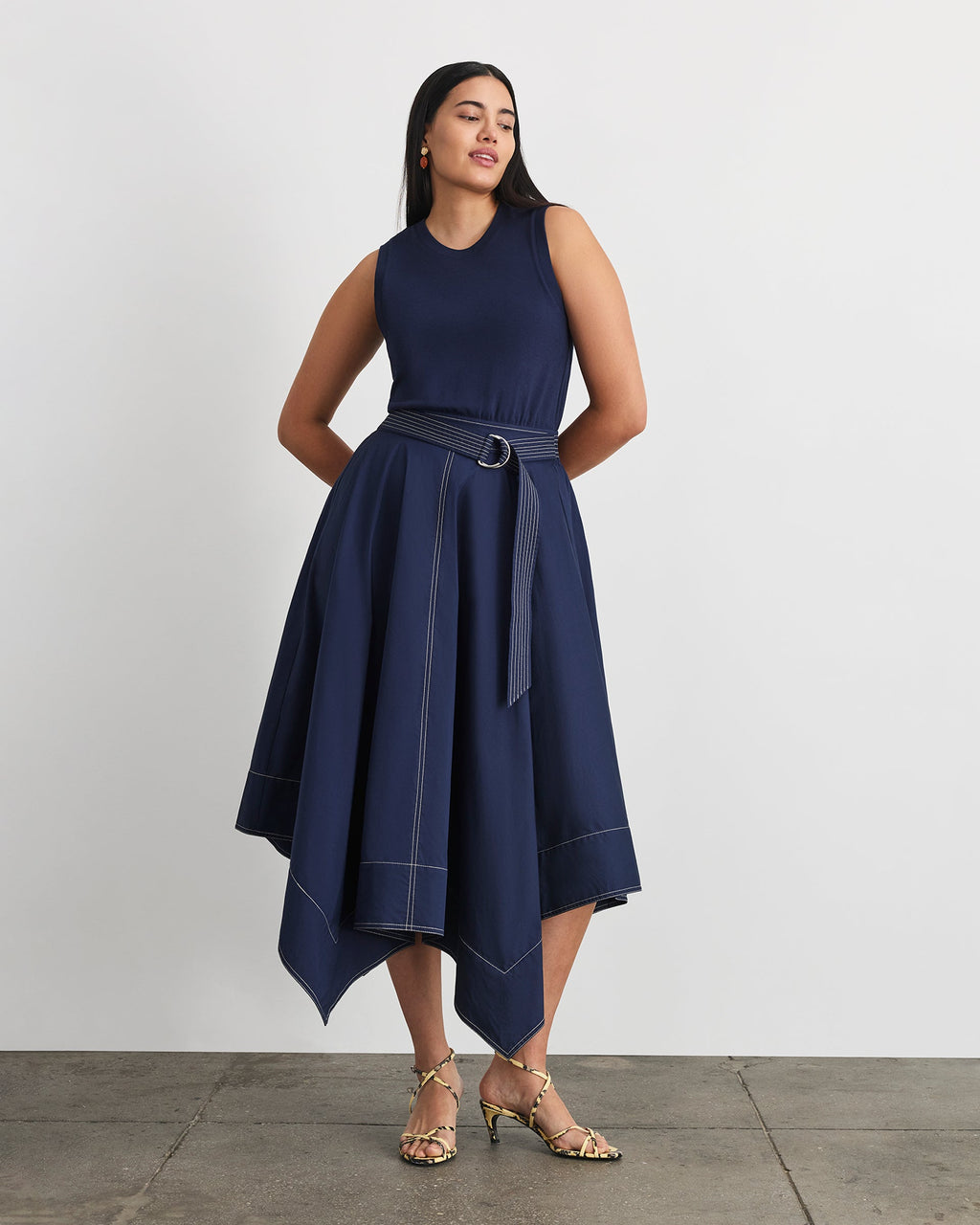 Cornelia Dress in Maritime Blue