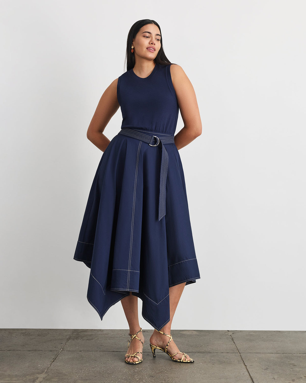 Cornelia Dress in Maritime Blue