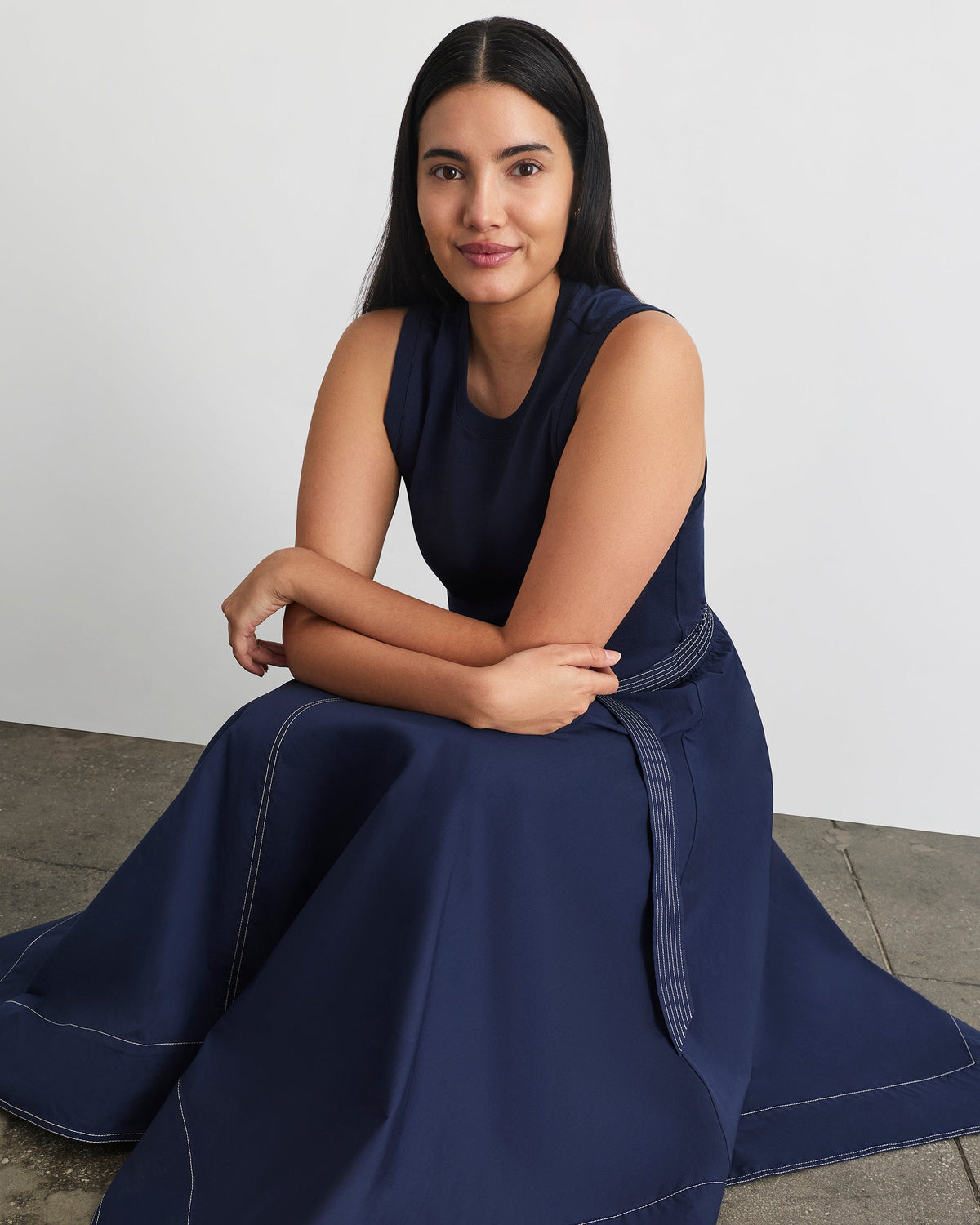 Cornelia Dress in Maritime Blue