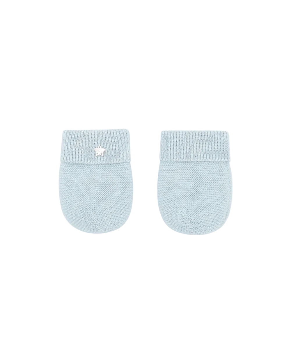 Callie Cotton Mittens in Blue