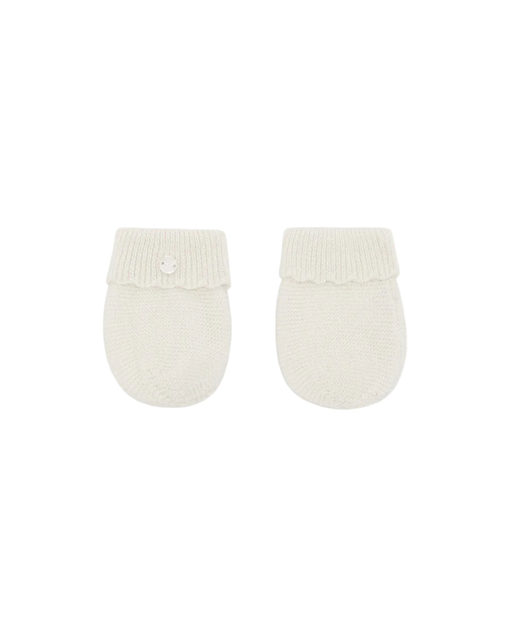Callie Cotton Mittens in Milky White
