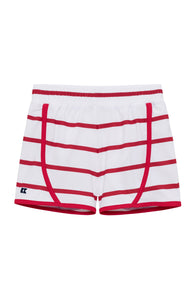 Tennis Super Shorts in Red & White