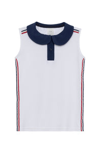 Girly Girl Tank in Liberty White with Ribbon